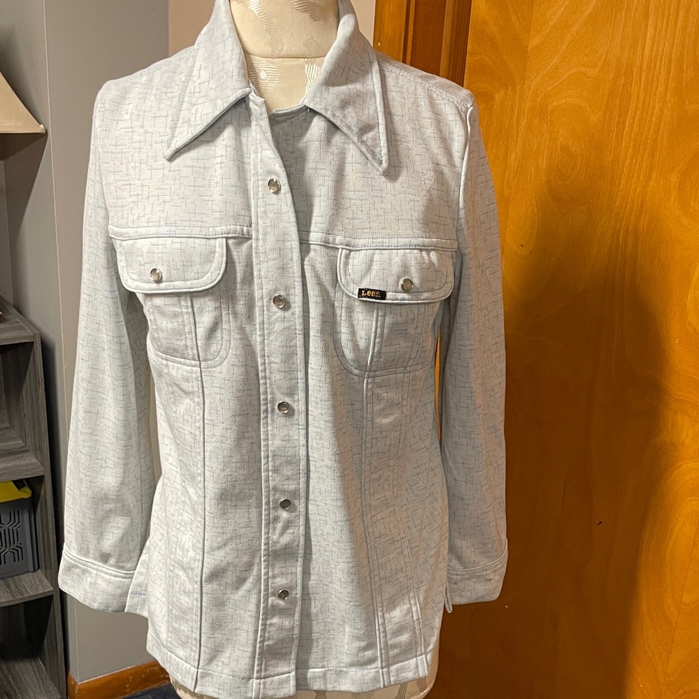 Lee Riders Vintage Women's Textured Polyester shirt jacket with pearlized snaps